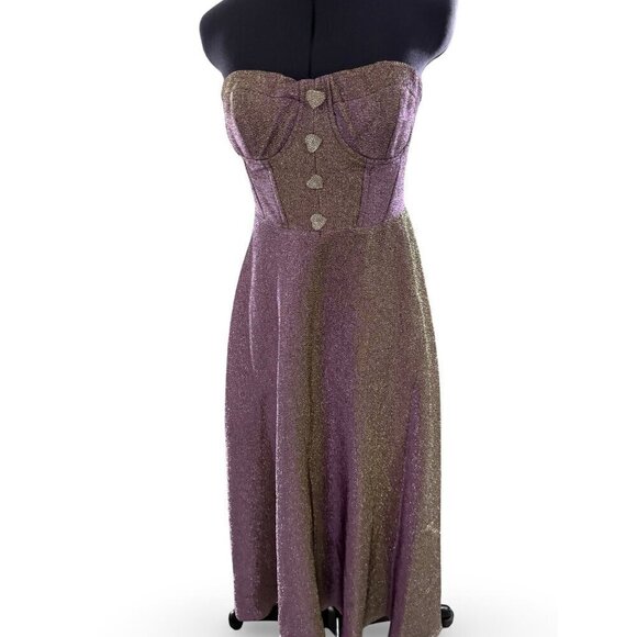 NWT Nocturne Strapless Dress Sweetheart Neckline‎ Heart-Shaped Button, Prom - Picture 2 of 16